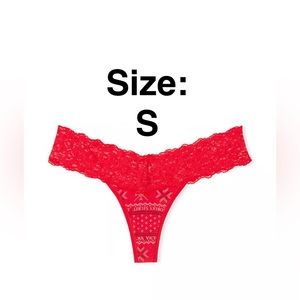 Victoria’s Secret THE LACIE
Lace-Waist Cotton Thong Panty -NEW